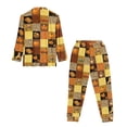 thumbnail image 5 of DISNIMO Maple Leaf Pumpkin Print 2 Pack Pajama Sets for Women Long Sleeve Top and Long Pants Casual Fashion Sleepwear Button Down Nightwear Pj Sets, 5 of 6