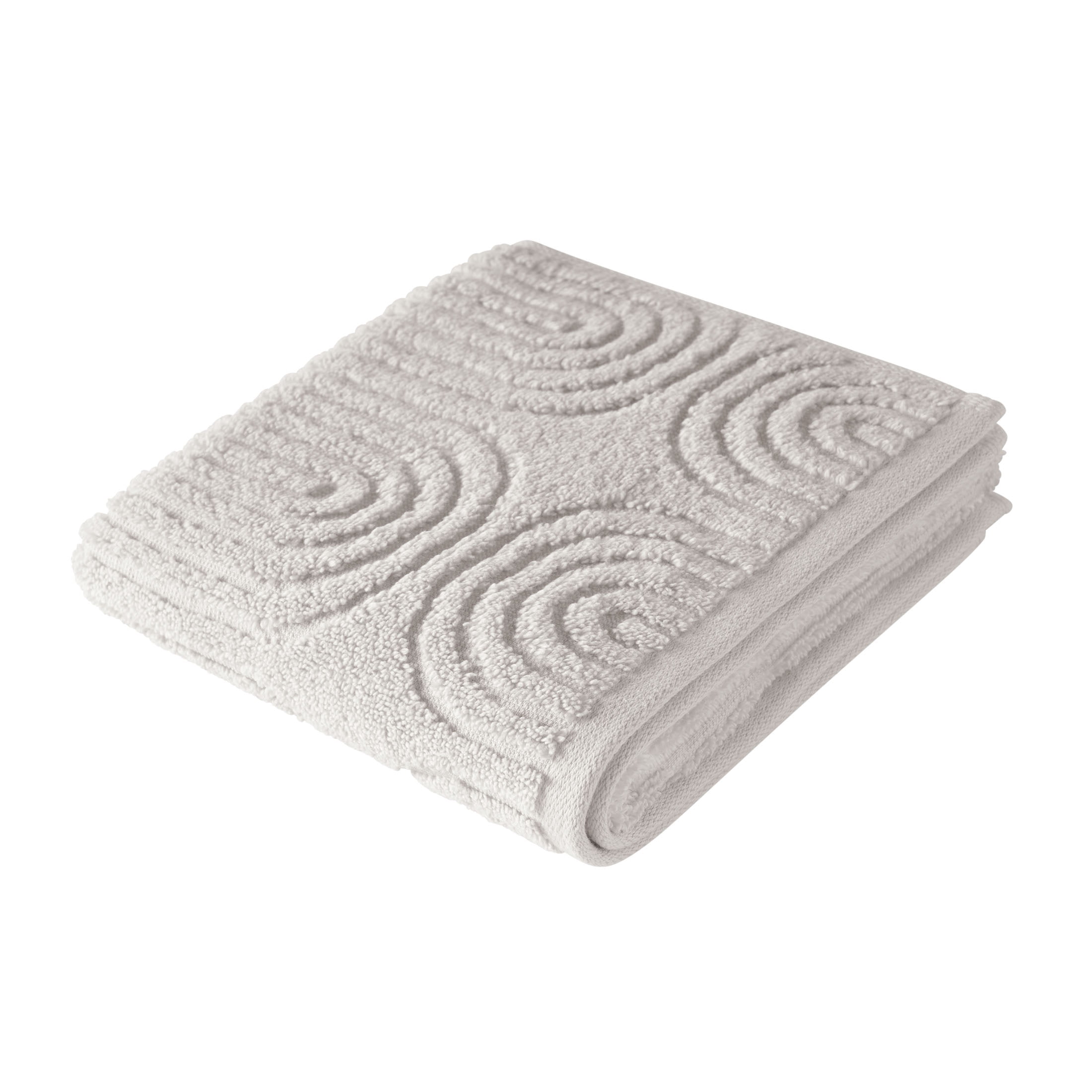 Beautiful by Drew Barrymore Textured Hand Towel, Soft 100% Cotton, Porcini Taupe