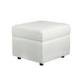 thumbnail image 2 of Second Story Home Soho Upholstered Comfort Ottoman- White, 2 of 4