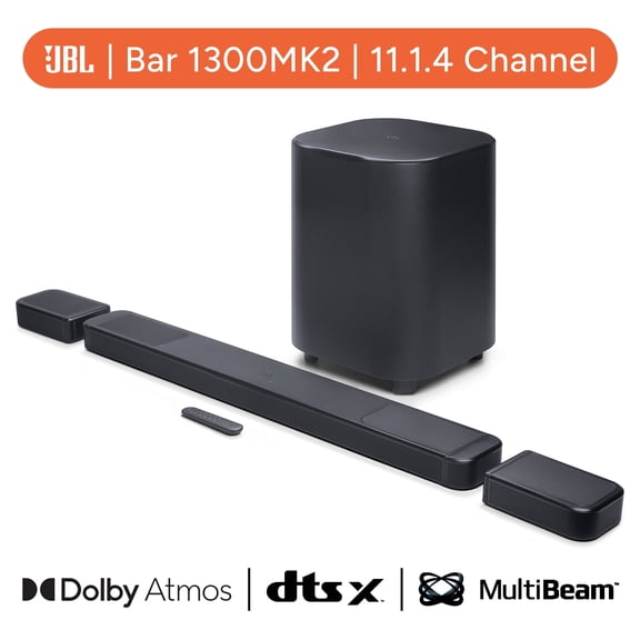 Restored JBL Bar 1300X Mk2 11.1.4 Channel Soundbar System with Detachable Surround Speakers