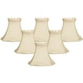 thumbnail image 3 of Royal Designs, Inc. Decorative Trim Fancy Square Bell Chandelier Shade CS-717BLK/GL-6, Black, 3 x 5 x 4.5, Pack of 6, 3 of 4