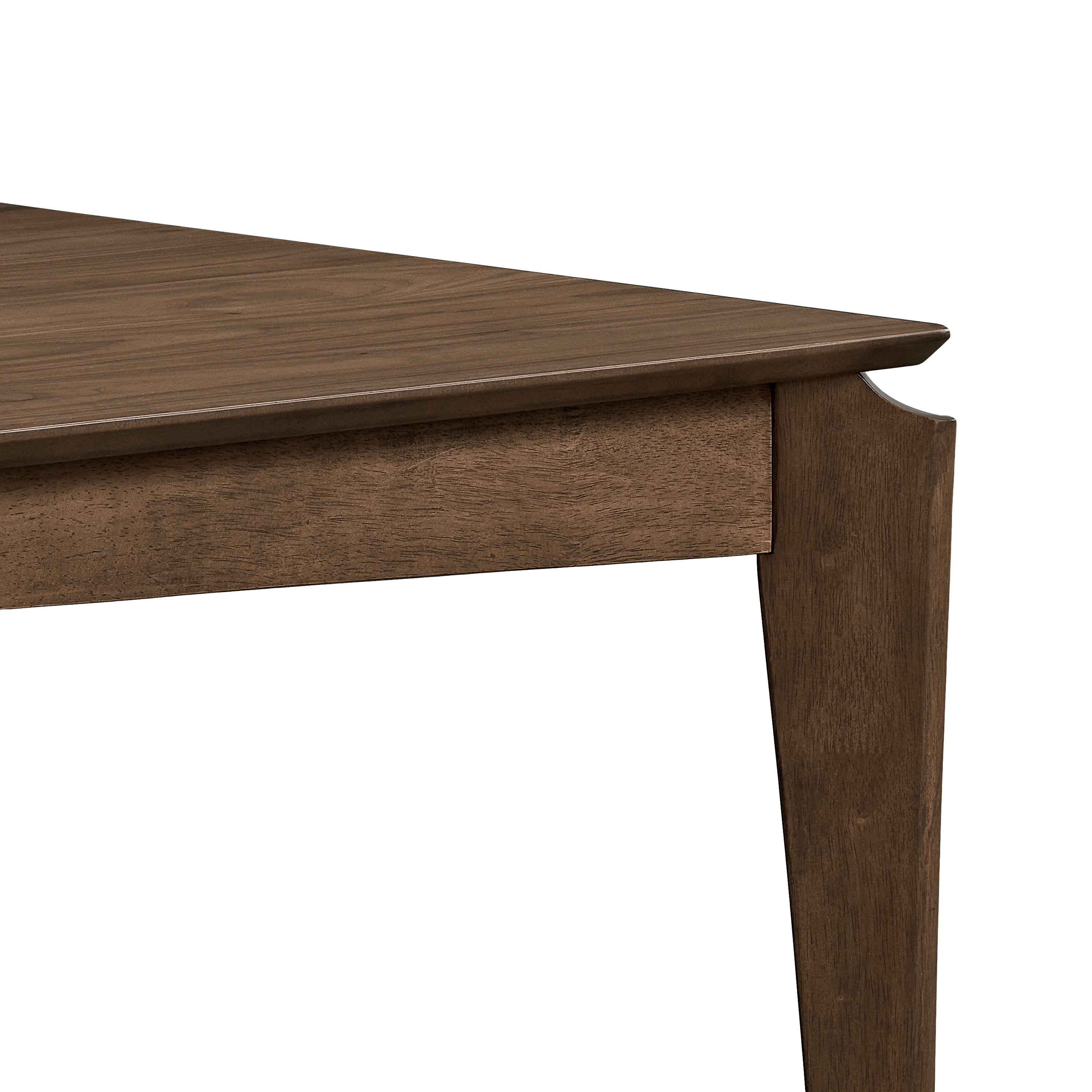 59" Walnut Brown Solid Contemporary Handcrafted Rectangular Dining Table