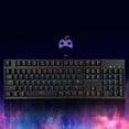 thumbnail image 4 of M-8 104 teclas Rainbow Backlight mecánico con cable teclado de computadora juego Oficina, 4 of 8