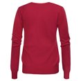 thumbnail image 6 of Grace Karin Classic Women's Long Sleeve Button Down Vee Neck Red Sweater Knit Cardigan(S~3XL), 6 of 6