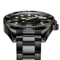 thumbnail image 6 of OLEVS Watches for Men Business Dress Luxury Casual Analog Quartz Stainless Steel Waterproof Luminous Date Men Wrist Watches reloj para hombre Black Dial, 6 of 12