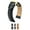 Black Band / Gold Buckle, variant on HIRSCH Lord Leather Watch Strap - Gray - L - 20mm - Stainless Steel Silver Buckle
