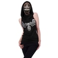 thumbnail image 2 of Sylvamorning T-Shirt Femme Imprimé Squelette Sans Manches à Capuche avec Masque, 2 of 9