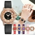 thumbnail image 2 of PVCS Montres Mode pour Femmes Horloges Montres Cuir Décontracté Robes Poignet Cristaux, 2 of 4