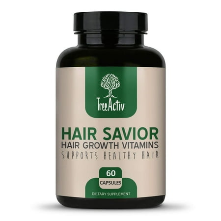 Human Growth Complex Side Effects - TreeActiv Hair Savior | Hair Growth Vitamins | Natural Herbal Treatment Complex for Men and Women