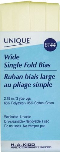 UNIQUE Single‑Fold (Wide) Bias Tape, × 2.75 m, poly‑cotton