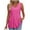 Hot Pink, variant on BLVB Women Tank Tops Spring Clothes Summer V Neck Pleated Eyelet Shirts Dressy Casual Sleeveless Blouse for Beach Vacation