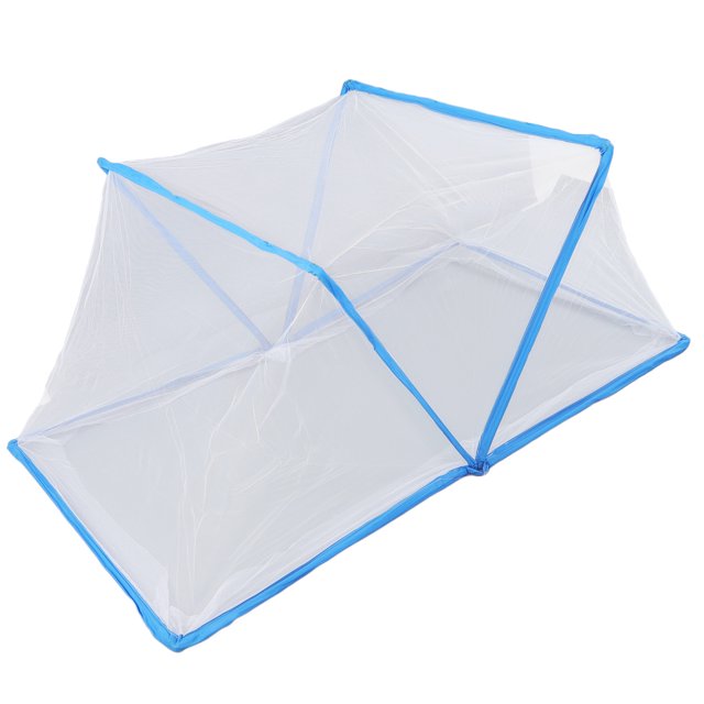 Tente Moustiquaire de Lit pour Chambre, Tente Moustiquaire Portable Pliable Facile à Ranger Transparente pour Chambre pour Tout-Petits Bleu