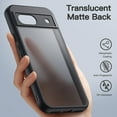 thumbnail image 4 of JETech Matte Case for Google Pixel 8a 6.1-Inch 2024, Frosted Translucent Back Protective Slim Phone Cover, Anti-Fingerprints (Black), 4 of 6