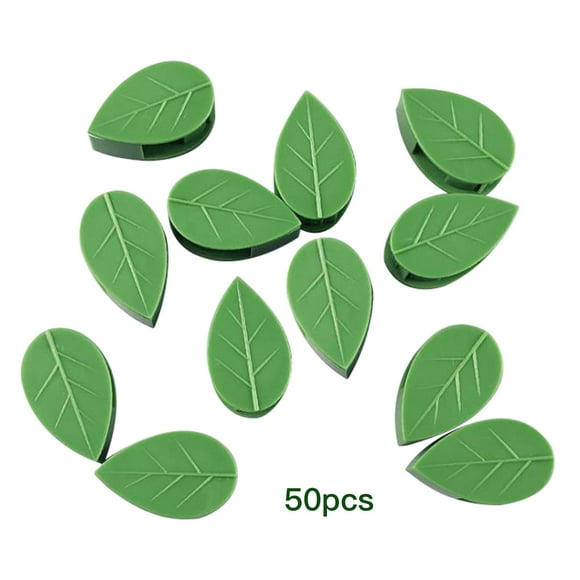 Green radish fixer vine green plant indoor finishing clip household green rattan seamless buckle nail-free seamless climbing stickers (contact customer service without glue, 50 pieces) (single size 3*2*1.1cm)