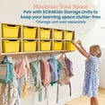 thumbnail image 5 of ECR4Kids Scoop Front Plastic Storage Bins, Multipurpose Organization, Yellow, 10-Piece, 5 of 9