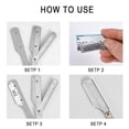 thumbnail image 2 of Navaja Afeitar Barbero Shuxiu Wang Profesional con 3 Cuchillas de Afeitar Doble Filo, 2 of 4