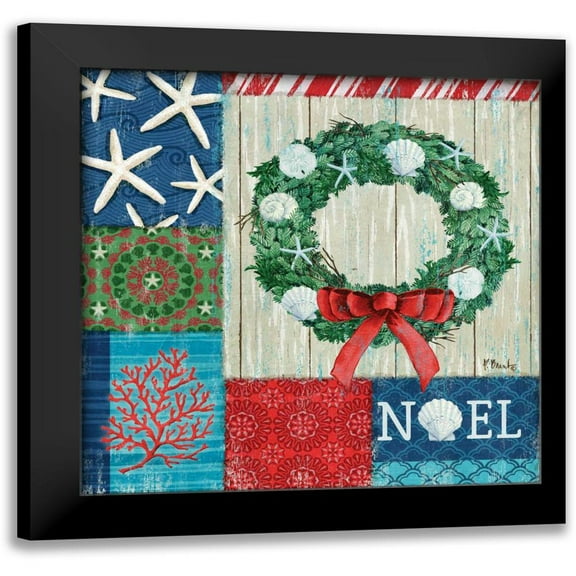 Brent, Paul 12x12 Black Modern Framed Museum Art Print Titled - Beach Holiday I