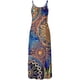 thumbnail image 4 of ICHUANYI Clearance Fashion Women Summer Casaul Print Camis Sleeveless V-Neck Vest Dress(Blue, L) ICHUANYI WER2023080904184, 4 of 5