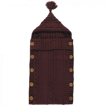 UPC: 0660168199529 | Hudson Baby Infant Girl Knitted Baby Lounge Stroller Wrap Sack Burgundy One Size
