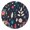 Pioneer Flower Floral-2, variant on Pioneer Flower Floral Print Pattern Round Fitted Tablecloth with Elastic Edge,Dining Table Cover Waterproof,Outdoor Round Tablecloth for Camping,Dining,Indoor and Outdoor