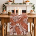 thumbnail image 2 of Table Runners 36 Inches Long Dress Scarves, Orange Red Palm Tree Farmhouse Kitchen/Dining Table Decor Table Runner, Short Coffee Tablerunners, Summer Tropical Plants Rustic Leaves 13x36 Inch, 2 of 9