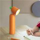 thumbnail image 4 of Lámpara De Escritorio De Zanahoria Linda Lámpara De Mesa Led 1200 Mah Lámpara De Noche Para Niños Con 3 Brillos Fuente De Luz Dual Ajustable De 90 Grados Para Dormitorio En Casa Guardería Methold HA016174-00, 4 of 7