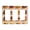 3-Gang, variant on Hamburger Icons Switch Cover Decorative Wall Plate 3-Gang 2-Toggle 1-Duplex Standard Size