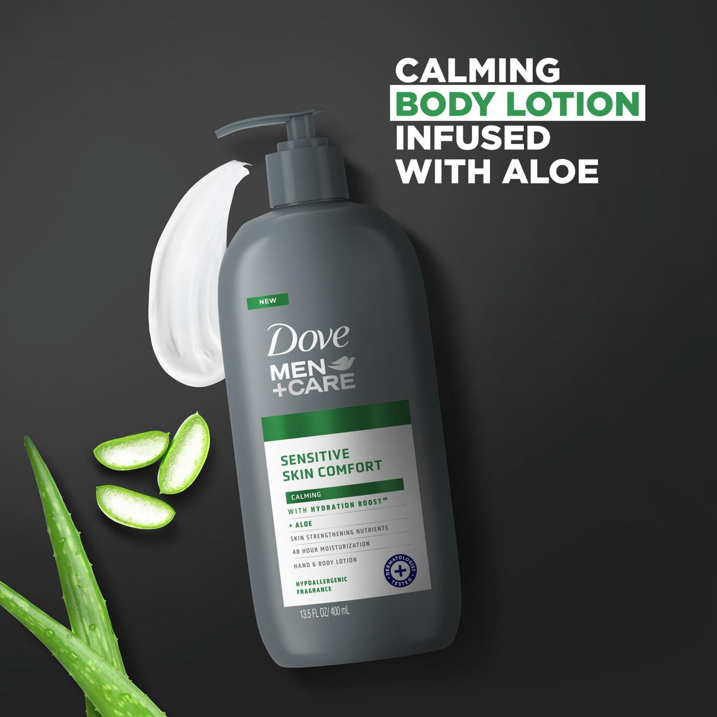 Dove Men+Care Calming Hand & Body Lotion - Aloe 13.5 oz