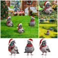 thumbnail image 4 of Navidad Pollo bonito Erizo Conejo 2D Impresión plana Acrílico Tarjeta insertable Estaca insertable Arte Jardín Decoración navideña colorida Adecuada para el jardín navideño 25 cm/9,84 pulgadas D, 4 of 4