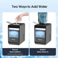 thumbnail image 4 of Countertop Nugget Ice Maker with 2 Water Refill Options, Ready in 7 Mins, 33Lbs/24H Pebble Ice Maker Machine, Self-Cleaning Sonic Ice Makers with Ice Scoop&Basket, for Home/Office (Black), 4 of 7
