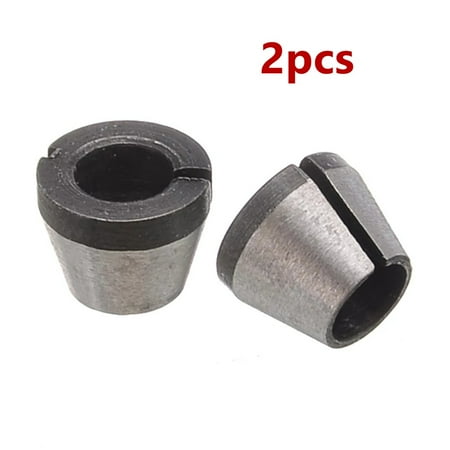 

BAMILL 2/5pcs Trimmer Collet Chucks Router Bit Engraving Trimming Machine 1/4 (6.35mm)