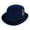 Navy, variant on Kenny K  Wool High Derby Hat with Grosgrain Hatband (Men)