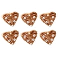 thumbnail image 1 of nipocaio Napkin Rings Wedding Event Decoration Chairs Buckles Handmade Khaki Crafts Rhinestone Bows Holders Rattan Pearl Heart(6 Pieces), 1 of 4