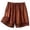 Coffee_003, variant on Bmisegm Womens Summer Shorts Plus Size Wide Leg Elastic Waist Cropped Casual Loose Bottoms Shorts for Women Black_001 L