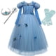 thumbnail image 1 of Vestidos de Halloween para niñas, disfraz de princesa fiesta, fantasía de Navidad, 4, 6, 7, 8, 9, 10 años Fivean unisex, 1 of 2