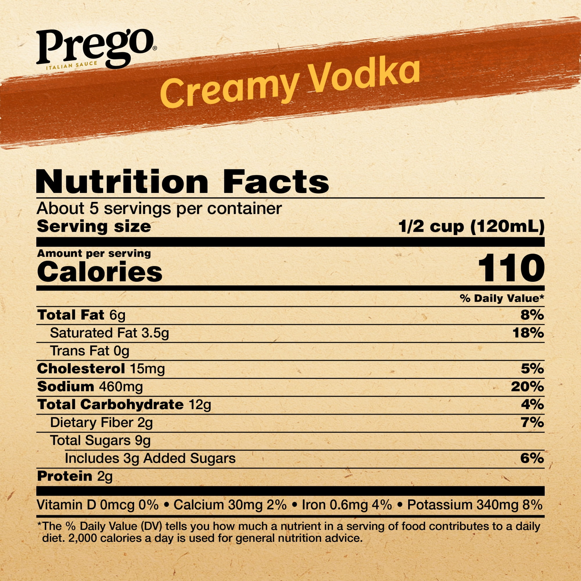 Prego Creamy Vodka Pasta Sauce, 24 oz Jar