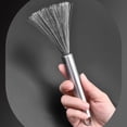 thumbnail image 7 of Xinyolin Stainless Steel Pan Brush Effective Food Residue Remover Long Handle Density Bristle with Hanging Hole Kitchen Utensil Cleaner, 7 of 7