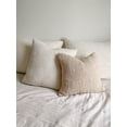 thumbnail image 7 of Cozy Cotton Beige Boucle Euro Pillow 26x26 26x26 / Down Alternative / Beige, 7 of 7