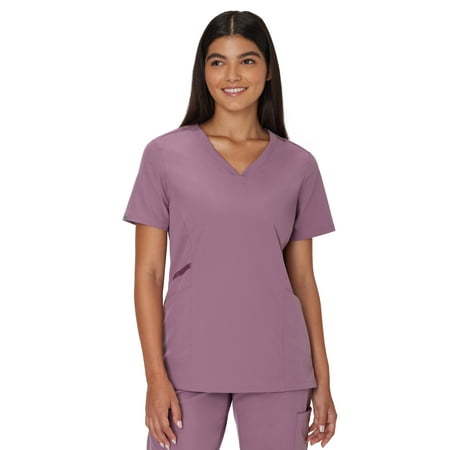 Hanes Womens Hanes Women's Scrubs V-Neck Scrub Top, Comfort Fit, Short Sleeve, Sizes S-3XL