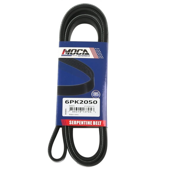 MOCA AUTOPARTS 6PK2050 Accessory Drive w/o AC EPDM Serpentine Belt Fit for 1991-1993 Mazda Navajo 4.0L
