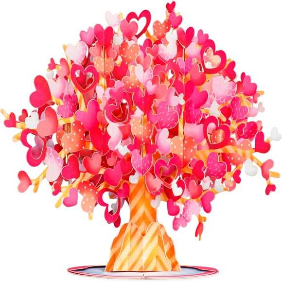 Tarjeta Pop-Up 3D Árbol de Corazones Paper Love 25 x 18 cm