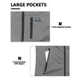 thumbnail image 5 of Mapamyumco Men's Lightweight Golf Vest, Water-Repellent Outerwear Vests Windproof Sleeveless Jackets for Hiking Running Gray XL, 5 of 7