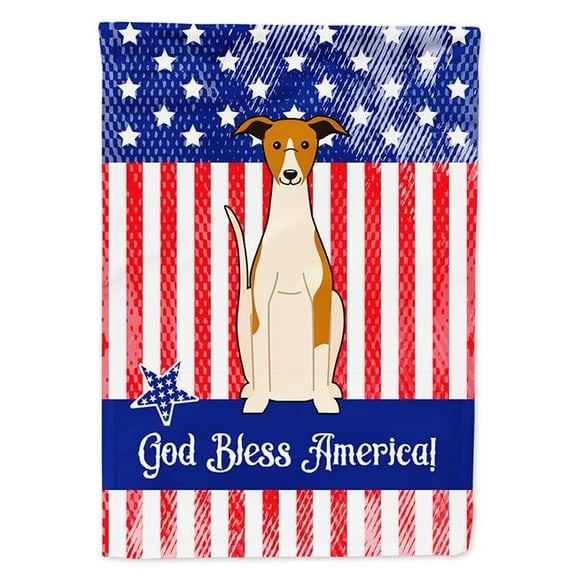 Carolines Treasures BB3094GF Patriotic USA Whippet Garden Size Flag