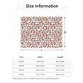 thumbnail image 5 of Naloa Happy Foxy Faces Flannel Fleece Throw Blanket for Bed Couch, Thick Blanket - All Seasons Suitable for Women, Men and Kids-40"x30", 5 of 6