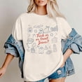 thumbnail image 2 of Gunia Halloween Tee Shirts Womens Pumpkin Graphic Print Short Sleeve Crew Neck Casual Loose Thanksgiving Tops T-Shirts Khaki S-3Xl, 2 of 6