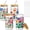 4-Abstract Flower, variant on 16 Oz Glass Tumbler 4 Count Honey Bee Floral With Lid Straw