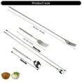 thumbnail image 3 of 2pcs Telescopic Stainless Steel Cutlery Set Expandable Forks Spoons Accessories for For Grilling Roasting And Serving, 3 of 8