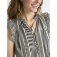 thumbnail image 2 of Time and Tru Women's Flutter Sleeve Mini Dress, Sizes XS-XXXL, 2 of 4