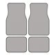 thumbnail image 1 of Balery Gary Juego de 4 Alfombrillas para Auto, Revestimientos de Caucho Resistente, Diseño Antideslizante, 1 of 7
