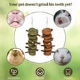 thumbnail image 5 of Qweryboo 2 Pcs Rabbit Chew Toys, Bunny Hanging Chew Toys for Teeth, Apple Sticks with Timothy Hay Balls Grass Pets Chew Treats for Hamsters, Rabbits, Chinchilla, Guinea Pigs, 5 of 7